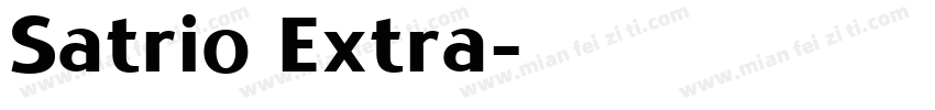 Satrio Extra字体转换